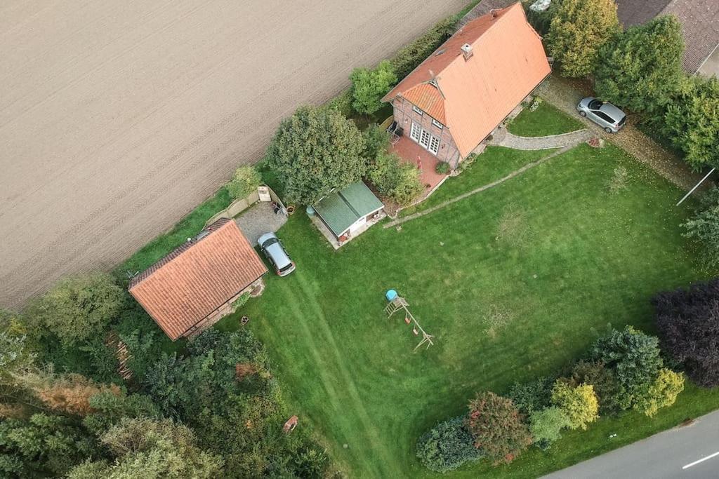 Fachwerk-Ferienhaus, Ruhe Auf Dem Land, Haustiere Willkommen, Leihfahrraeder, 24-7 Check In Kirchlinteln Exteriér fotografie
